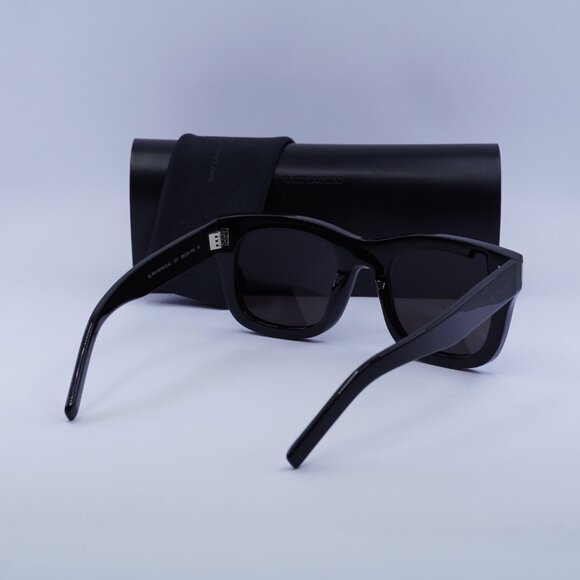 Saint Laurent SL650 MONCEAU 001 Square Sunglasses - Black - Picture 12 of 12